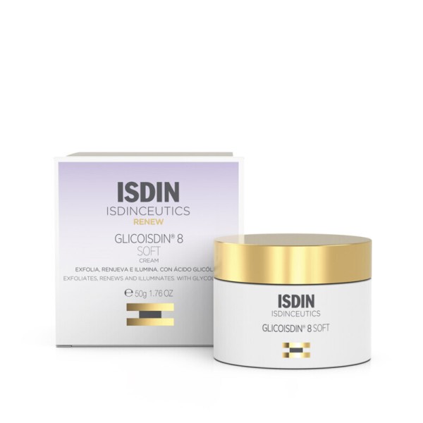 ISDINCEUTICS GLICOISDIN 8 SOFT CREMA FACIAL EFECTO PEELING FCO X50ML